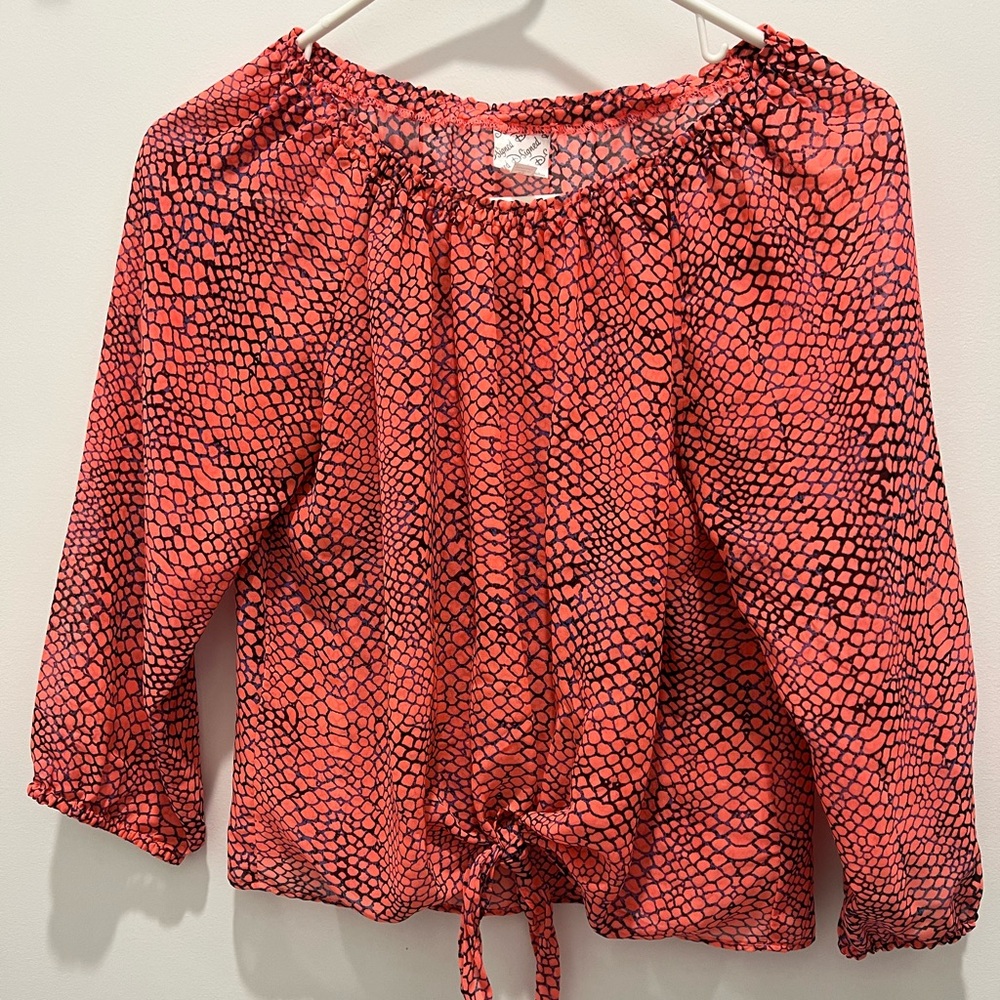 💕Pink Snake Print Blouse 💕